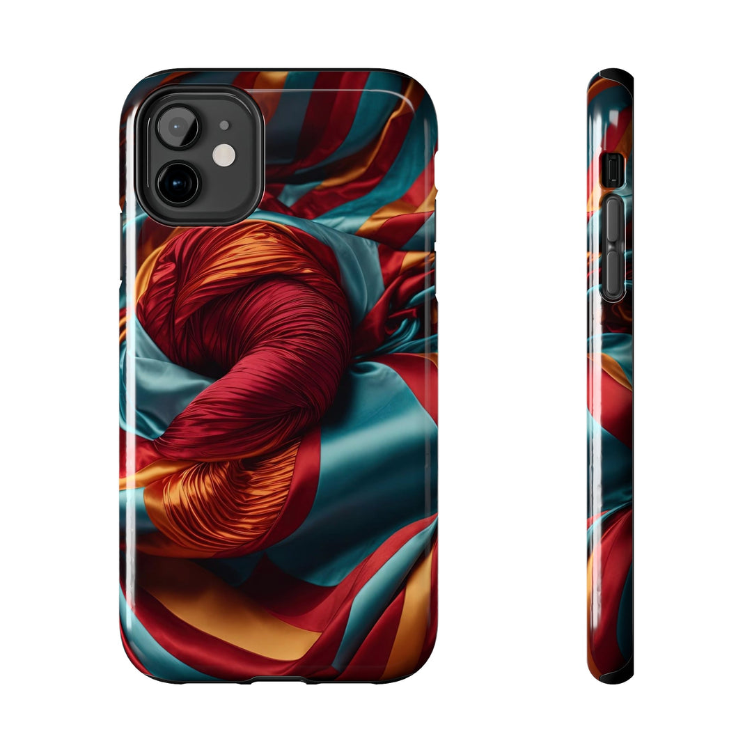 Vivid Silk Swirls - Tough Phone Case - Phone Case - g(0D·IO) - iPhone 11 - -