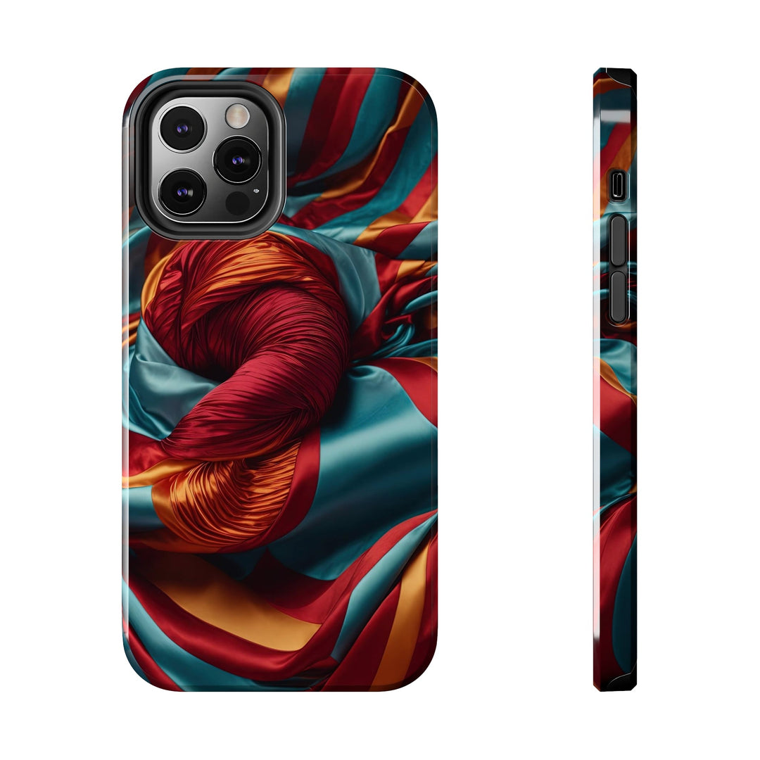 Vivid Silk Swirls - Tough Phone Case - Phone Case - g(0D·IO) - iPhone 12 Pro - -