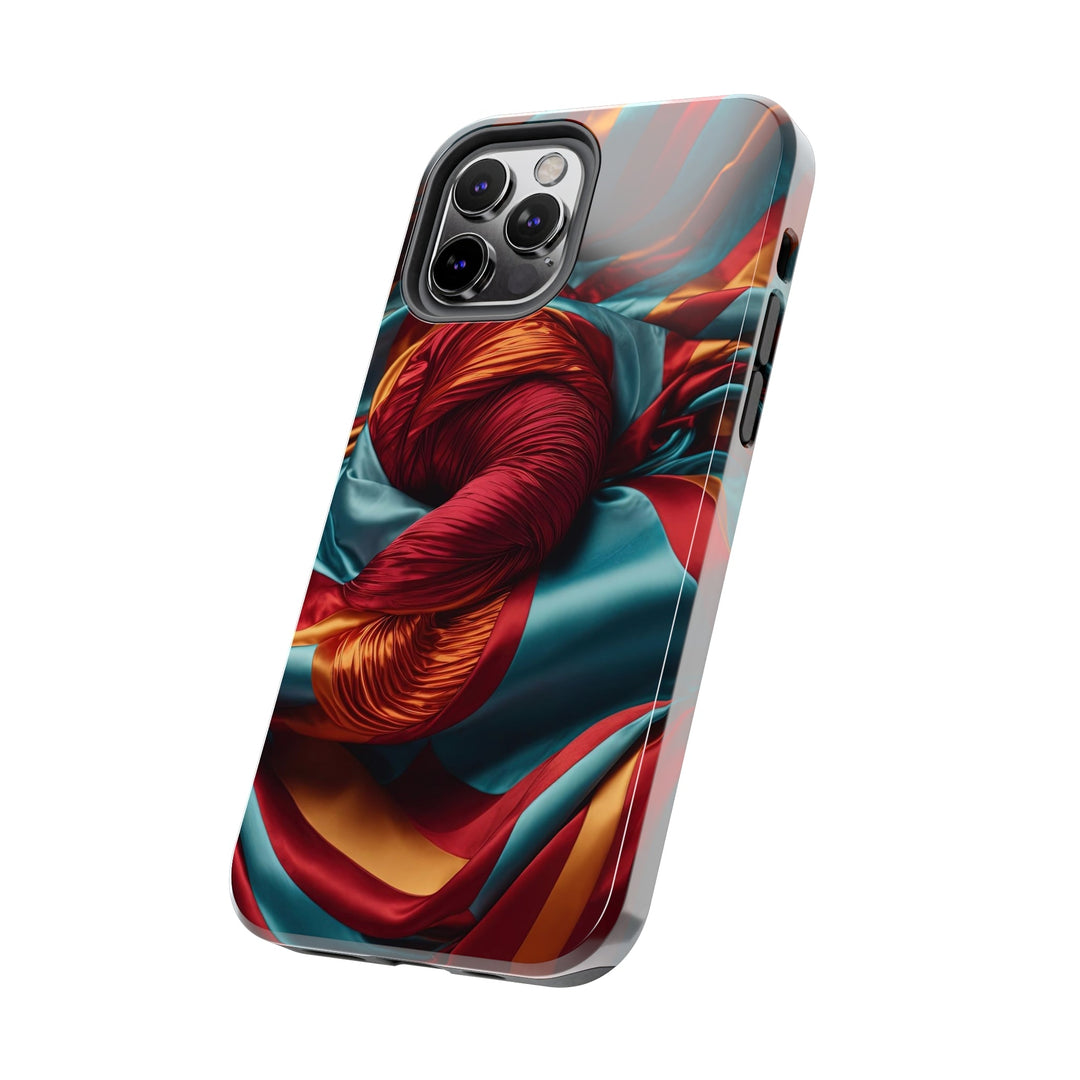 Vivid Silk Swirls - Tough Phone Case - Phone Case - g(0D·IO) - iPhone 13 Mini - -