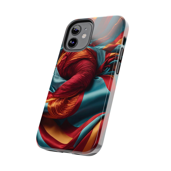 Vivid Silk Swirls - Tough Phone Case - Phone Case - g(0D·IO) - iPhone 13 Mini - -