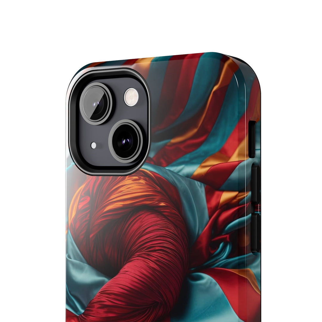 Vivid Silk Swirls - Tough Phone Case - Phone Case - g(0D·IO) - iPhone 13 Mini - -