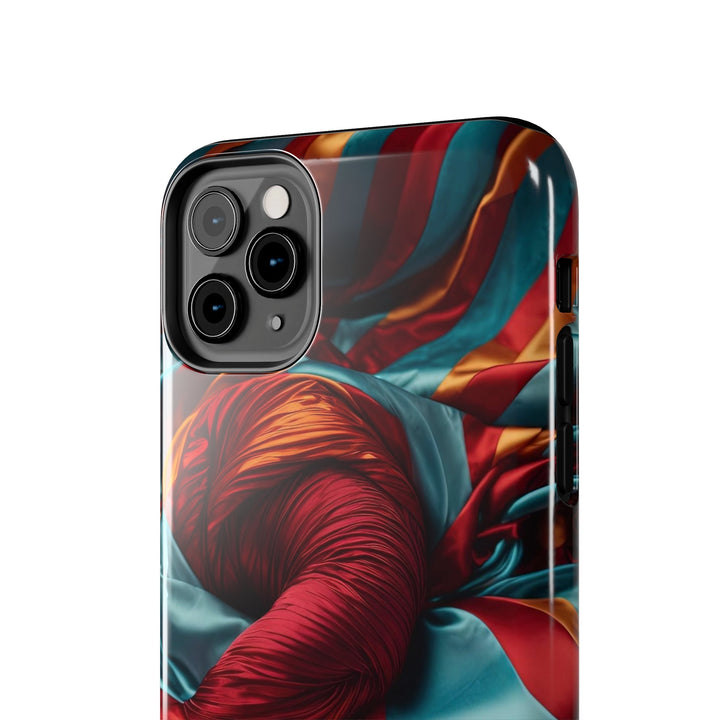 Vivid Silk Swirls - Tough Phone Case - Phone Case - g(0D·IO) - iPhone 13 Mini - -