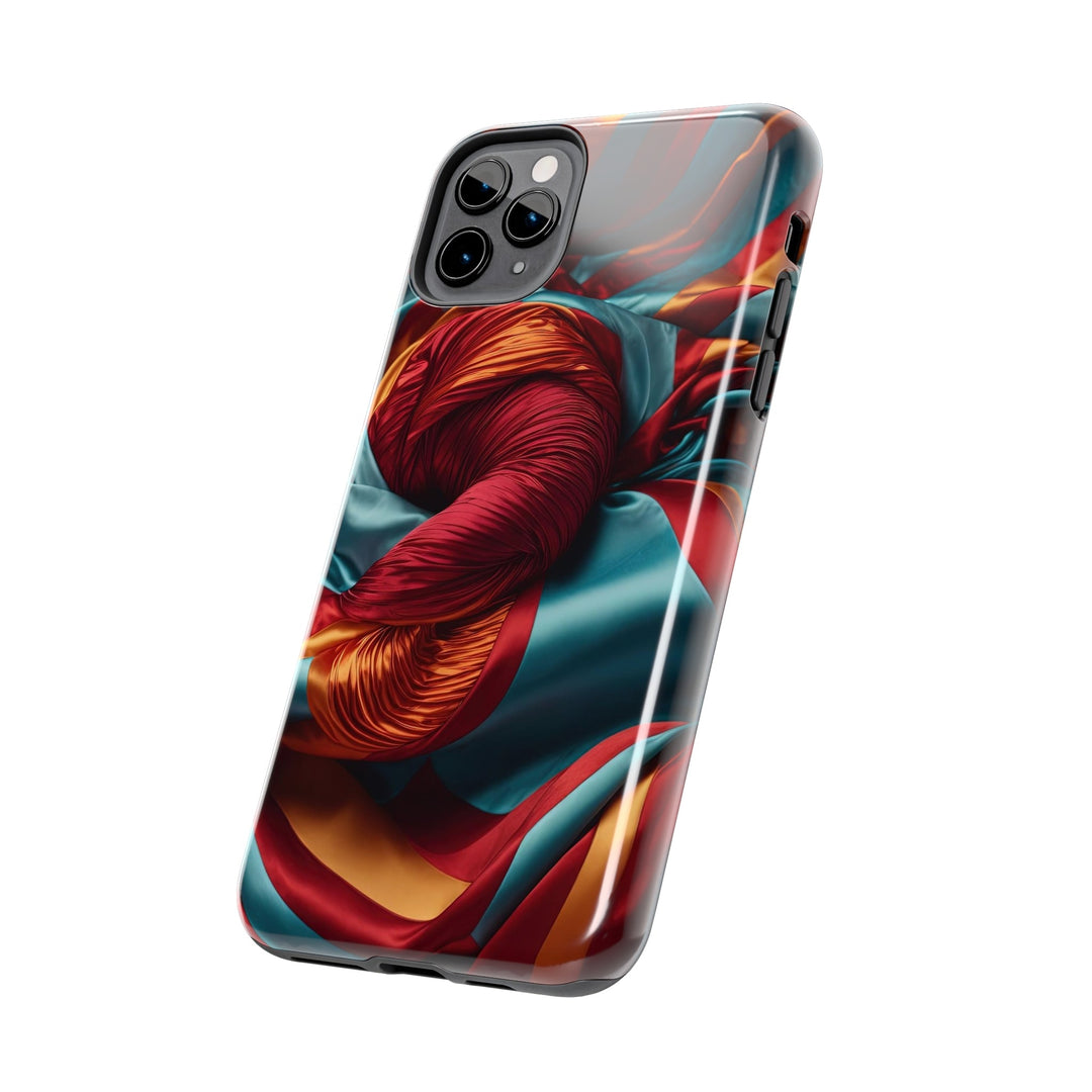 Vivid Silk Swirls - Tough Phone Case - Phone Case - g(0D·IO) - iPhone 13 Mini - -