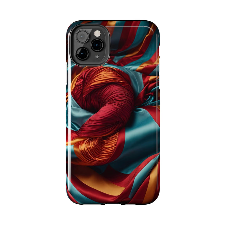 Vivid Silk Swirls - Tough Phone Case - Phone Case - g(0D·IO) - iPhone 13 Mini - -