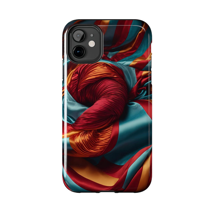 Vivid Silk Swirls - Tough Phone Case - Phone Case - g(0D·IO) - iPhone 13 Mini - -