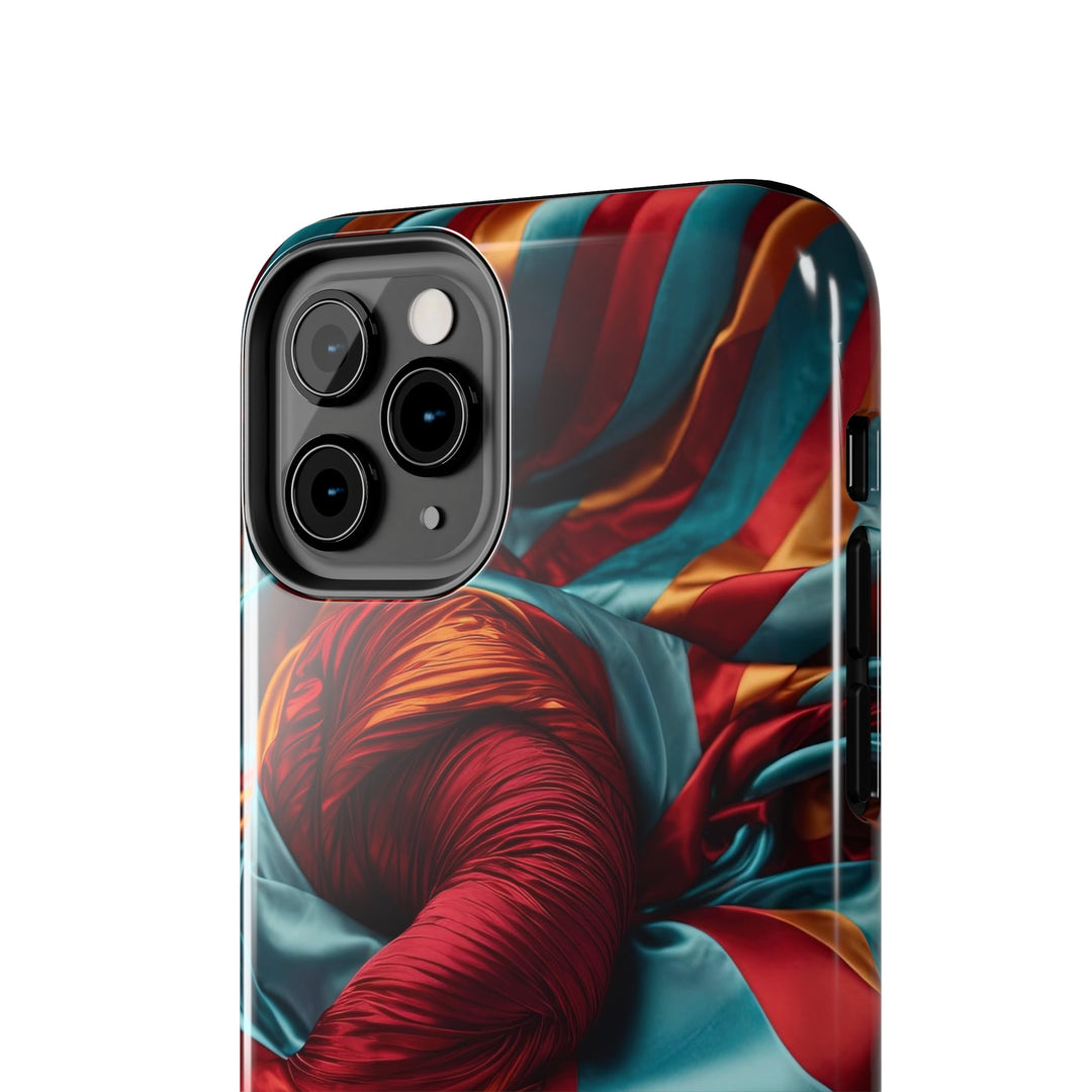 Vivid Silk Swirls - Tough Phone Case - Phone Case - g(0D·IO) - iPhone 13 Mini - -