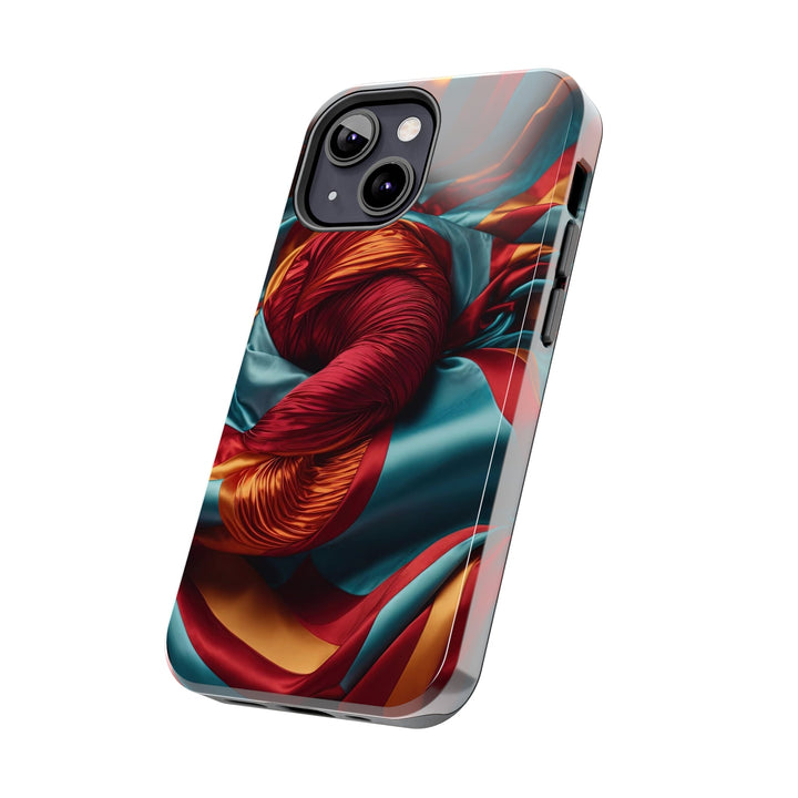 Vivid Silk Swirls - Tough Phone Case - Phone Case - g(0D·IO) - iPhone 13 Mini - -