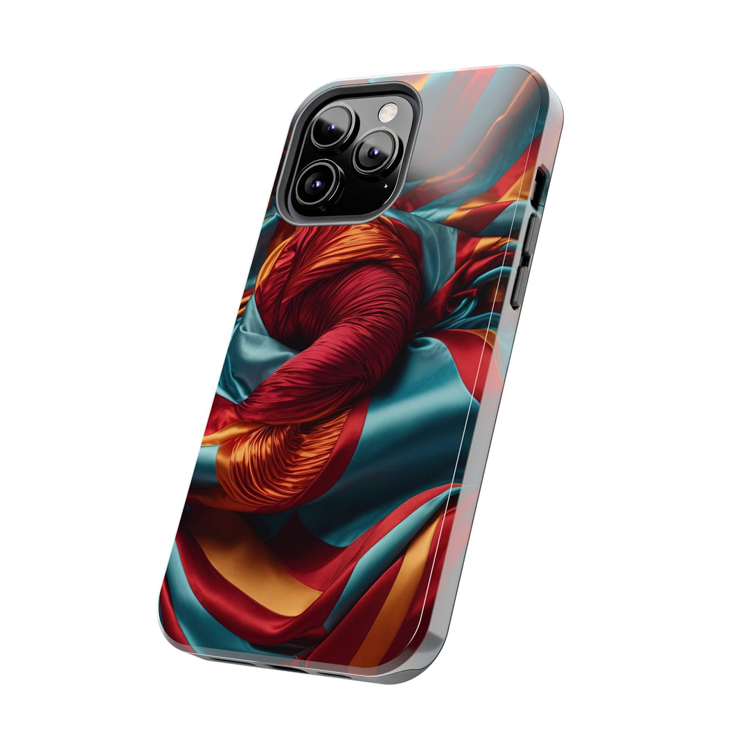 Vivid Silk Swirls - Tough Phone Case - Phone Case - g(0D·IO) - iPhone 13 Mini - -