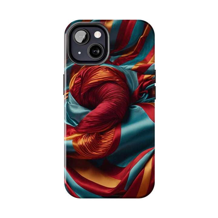 Vivid Silk Swirls - Tough Phone Case - Phone Case - g(0D·IO) - iPhone 13 Mini - -