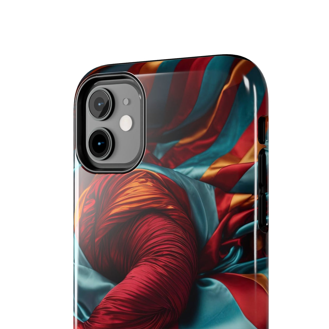 Vivid Silk Swirls - Tough Phone Case - Phone Case - g(0D·IO) - iPhone 13 Mini - -