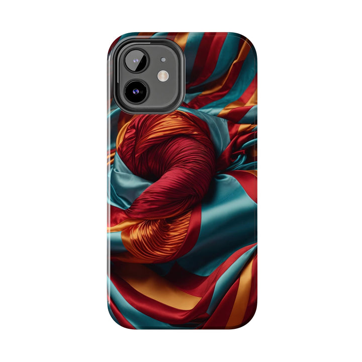 Vivid Silk Swirls - Tough Phone Case - Phone Case - g(0D·IO) - iPhone 13 Mini - -