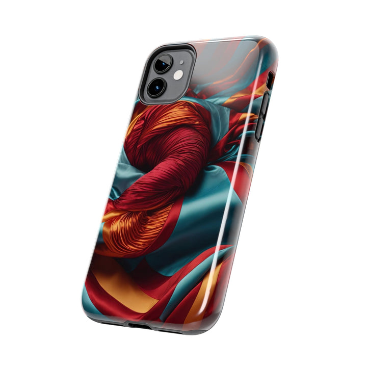 Vivid Silk Swirls - Tough Phone Case - Phone Case - g(0D·IO) - iPhone 13 Mini - -