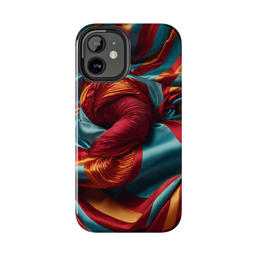 Vivid Silk Swirls - Tough Phone Case - Phone Case - g(0D·IO) - iPhone 13 Mini - -