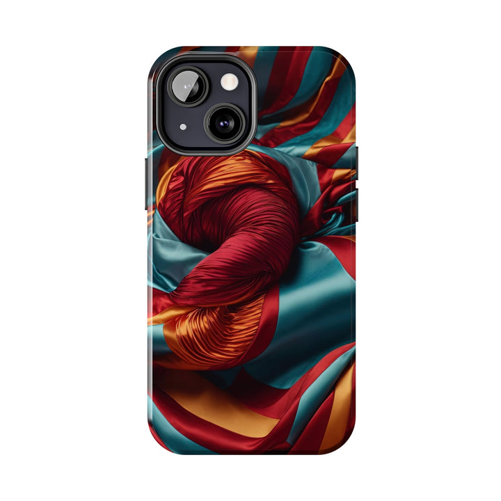 Vivid Silk Swirls - Tough Phone Case - Phone Case - g(0D·IO) - iPhone 13 Mini - -