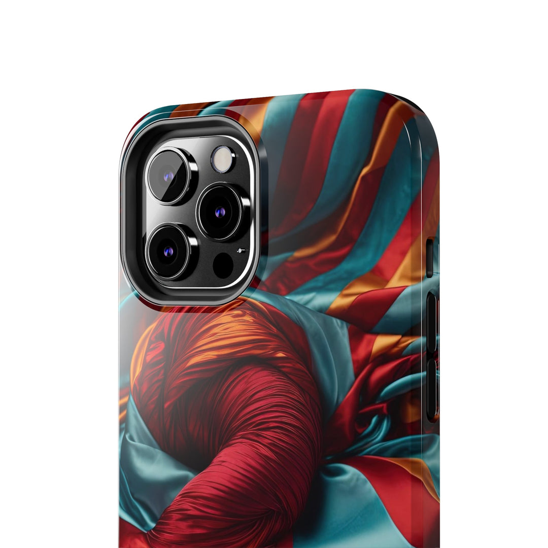 Vivid Silk Swirls - Tough Phone Case - Phone Case - g(0D·IO) - iPhone 13 Mini - -