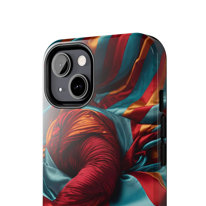 Vivid Silk Swirls - Tough Phone Case - Phone Case - g(0D·IO) - iPhone 13 Mini - -