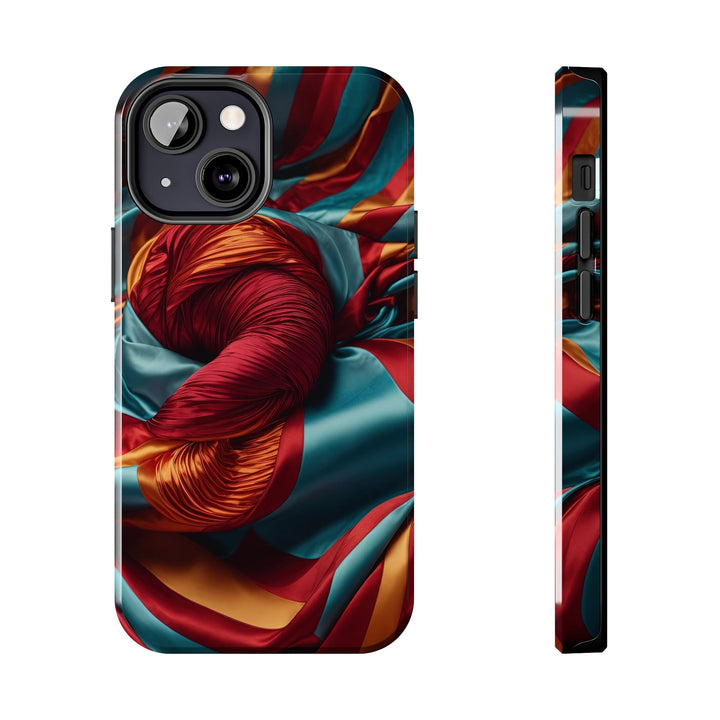 Vivid Silk Swirls - Tough Phone Case - Phone Case - g(0D·IO) - iPhone 13 Mini - -