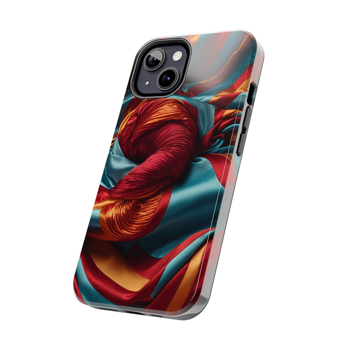 Vivid Silk Swirls - Tough Phone Case - Phone Case - g(0D·IO) - iPhone 13 Mini - -