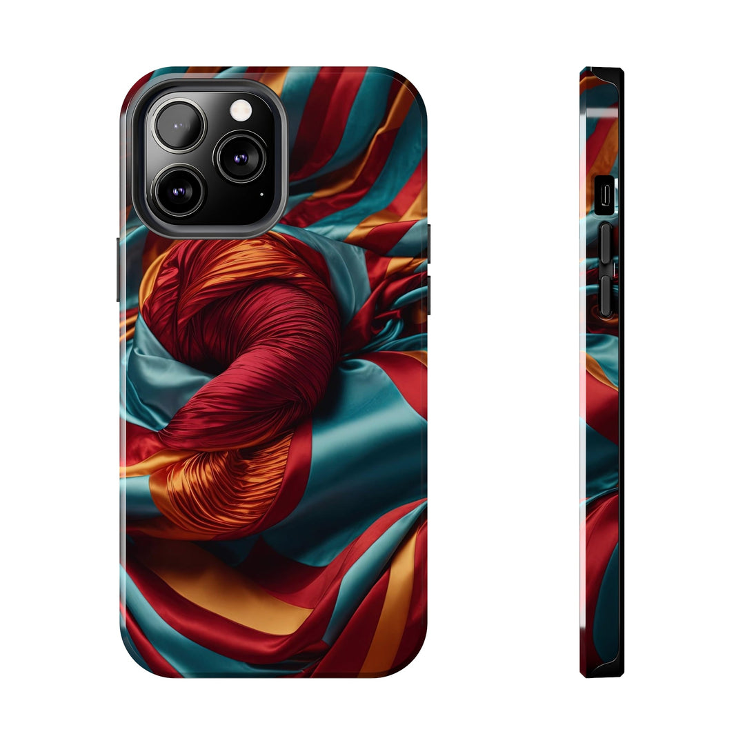 Vivid Silk Swirls - Tough Phone Case - Phone Case - g(0D·IO) - iPhone 13 Pro Max - -