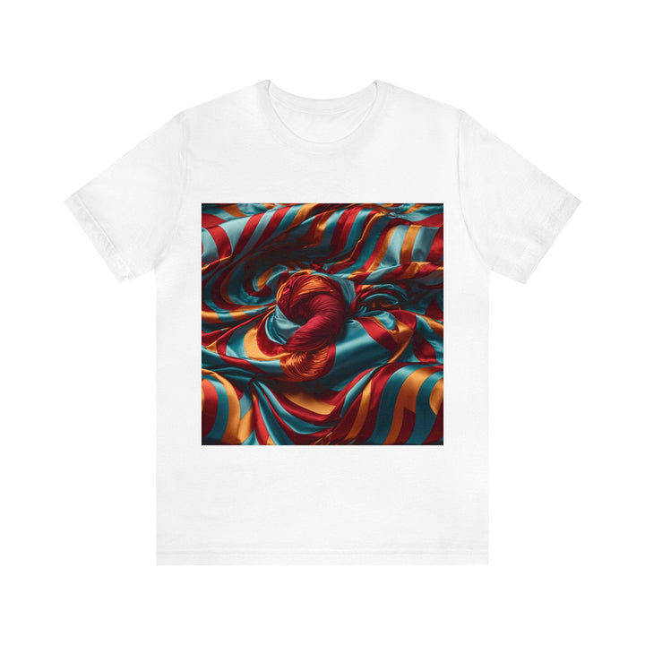 Vivid Silk Swirls - Unisex Jersey Short Sleeve Tee - T-Shirt - g(0D·IO) - White - S -