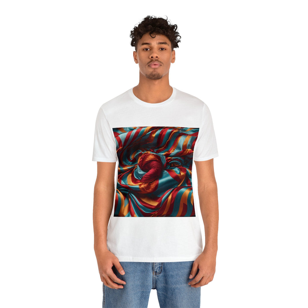 Vivid Silk Swirls - Unisex Jersey Short Sleeve Tee - T-Shirt - g(0D·IO) - Black - S -