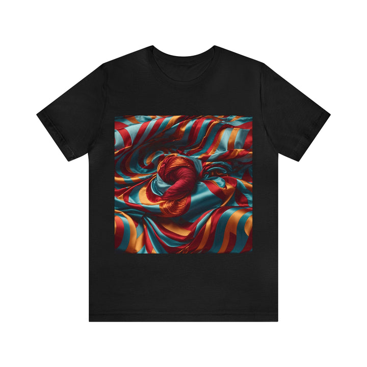 Vivid Silk Swirls - Unisex Jersey Short Sleeve Tee - T-Shirt - g(0D·IO) - Black - S -