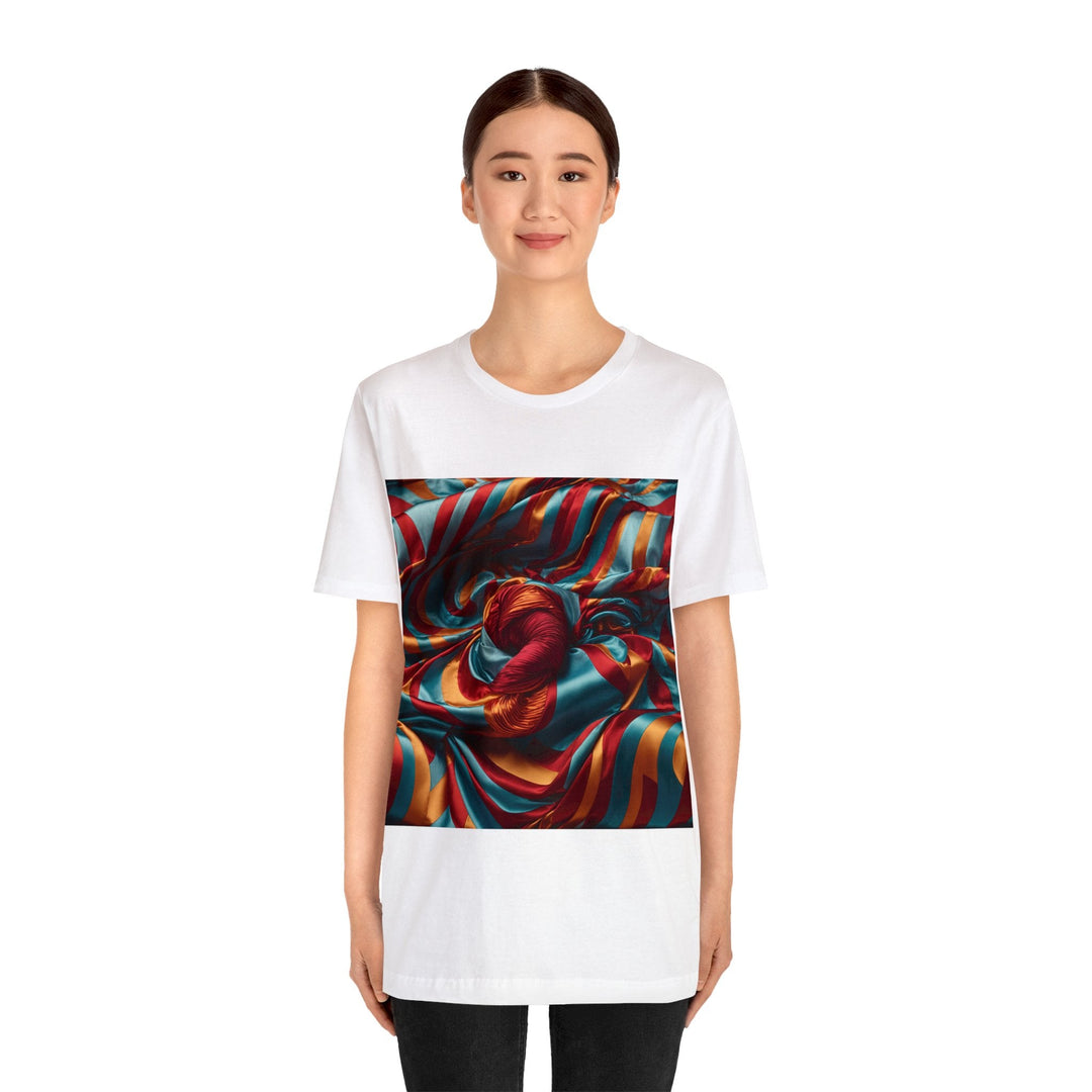 Vivid Silk Swirls - Unisex Jersey Short Sleeve Tee - T-Shirt - g(0D·IO) - Black - S -