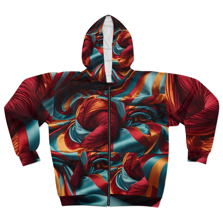 Vivid Silk Swirls - Unisex Zip Hoodie - All Over Prints - g(0D·IO) - XS - -