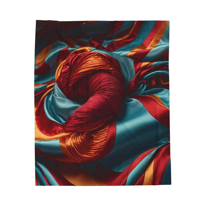 Vivid Silk Swirls - Velveteen Plush Blanket - All Over Prints - g(0D·IO) - 50" × 60" - -