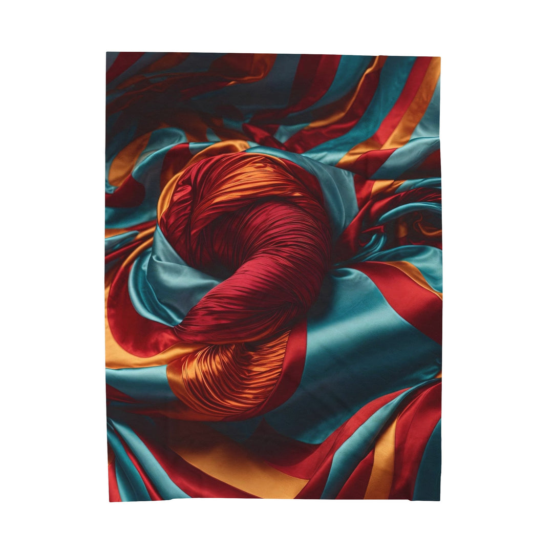 Vivid Silk Swirls - Velveteen Plush Blanket - All Over Prints - g(0D·IO) - 60" × 80" - -