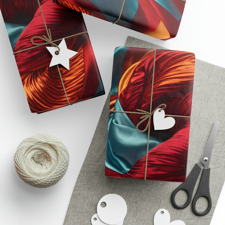 Vivid Silk Swirls - Wrapping Paper - Home Decor - g(0D·IO) - 30'' x 72'' - Matte -