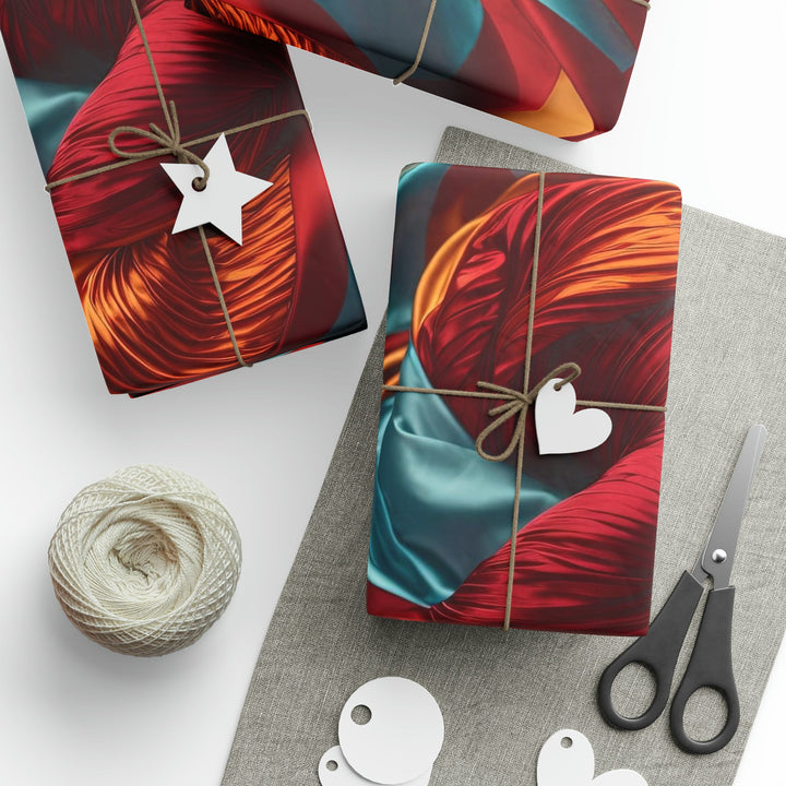 Vivid Silk Swirls - Wrapping Paper - Home Decor - g(0D·IO) - 30'' x 72'' - Matte -