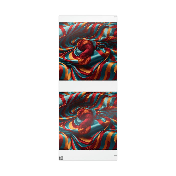 Vivid Silk Swirls - Wrapping Paper - Home Decor - g(0D·IO) - 30'' x 72'' - Glossy -