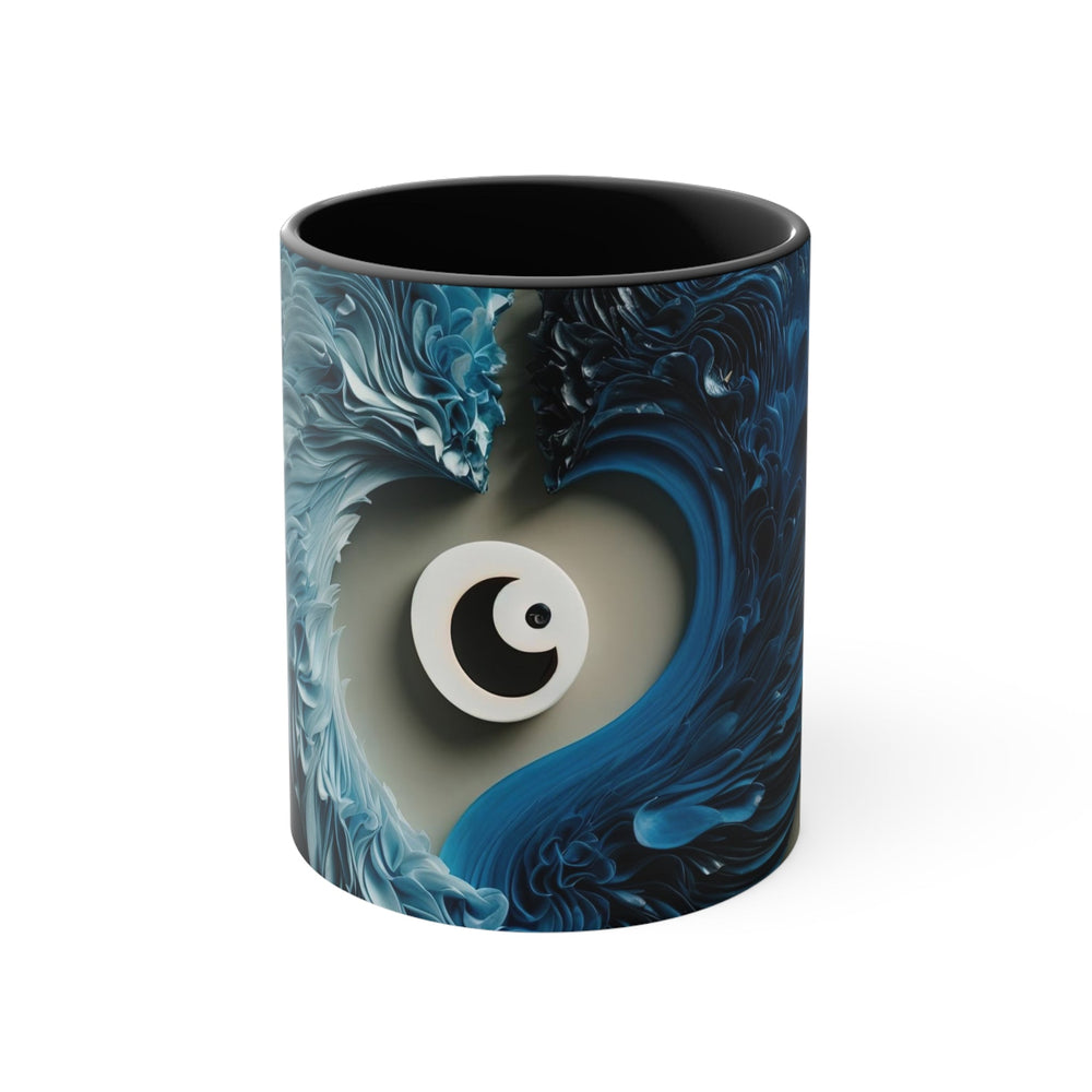 Yin Yang Harmony - Accent Coffee Mug - Mug - g(0D·IO) - Black - 11oz -