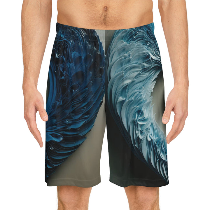 Yin Yang Harmony - AOP Basketball Shorts - All Over Prints - g(0D·IO) - Seam thread color automatically matched to design - XS -