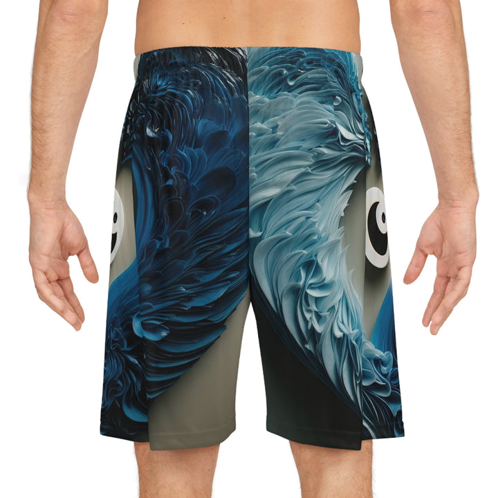 Yin Yang Harmony - AOP Basketball Shorts - All Over Prints - g(0D·IO) - Seam thread color automatically matched to design - XS -