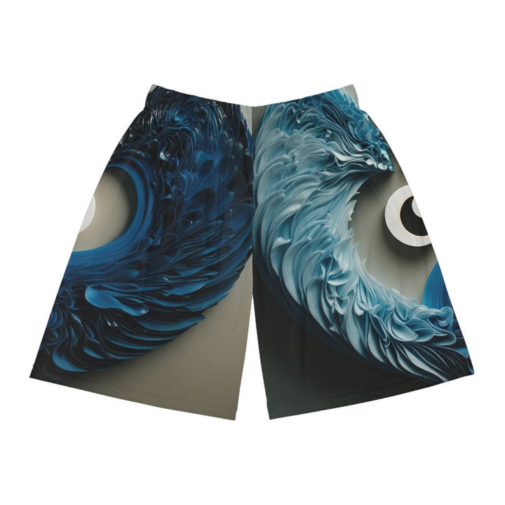 Yin Yang Harmony - AOP Basketball Shorts - All Over Prints - g(0D·IO) - Seam thread color automatically matched to design - XS -