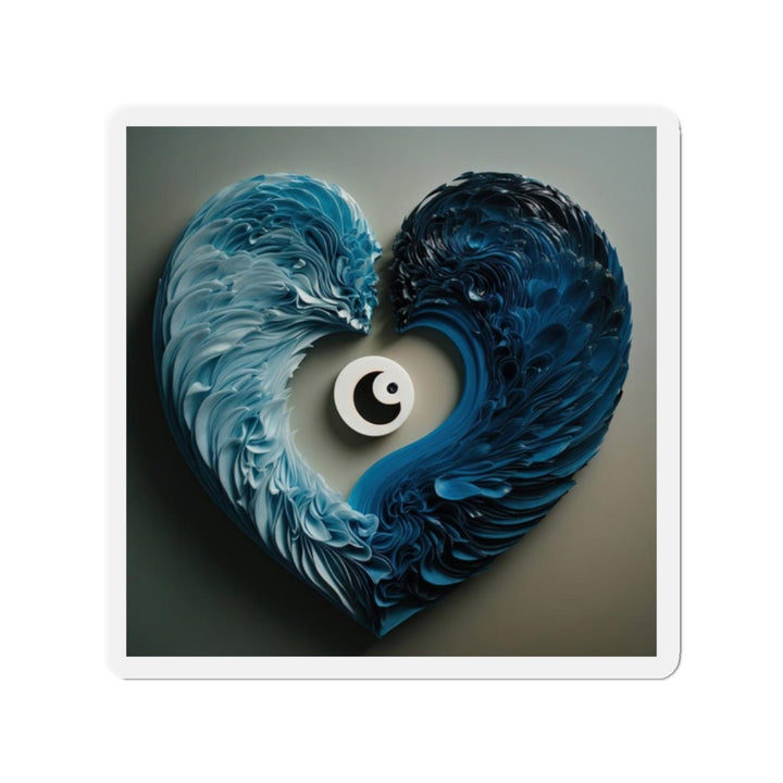 Yin Yang Harmony - Die-cut Magnet - Home Decor - g(0D·IO) - 2" x 2" - Die-Cut - 1 pc