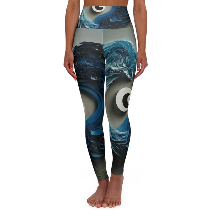 Yin Yang Harmony - High Waisted AOP Yoga Leggings - All Over Prints - g(0D·IO) - XS - -