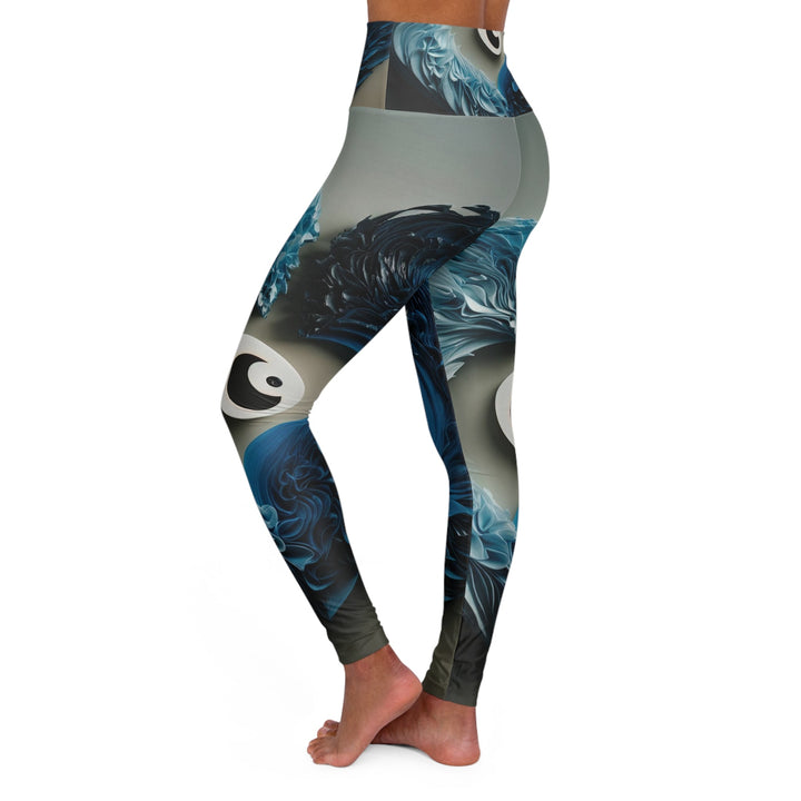 Yin Yang Harmony - High Waisted AOP Yoga Leggings - All Over Prints - g(0D·IO) - XS - -