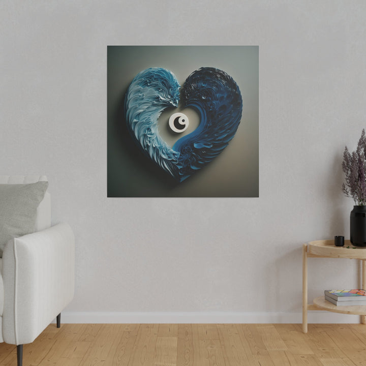 Yin Yang Harmony - Matte Canvas - Canvas - g(0D·IO) - 32" x 32" (Square) - 0.75'' -