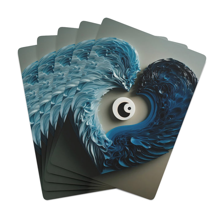 Yin Yang Harmony - Poker Cards - Paper products - g(0D·IO) - 2.47" x 3.47" - White - Semi Glossy