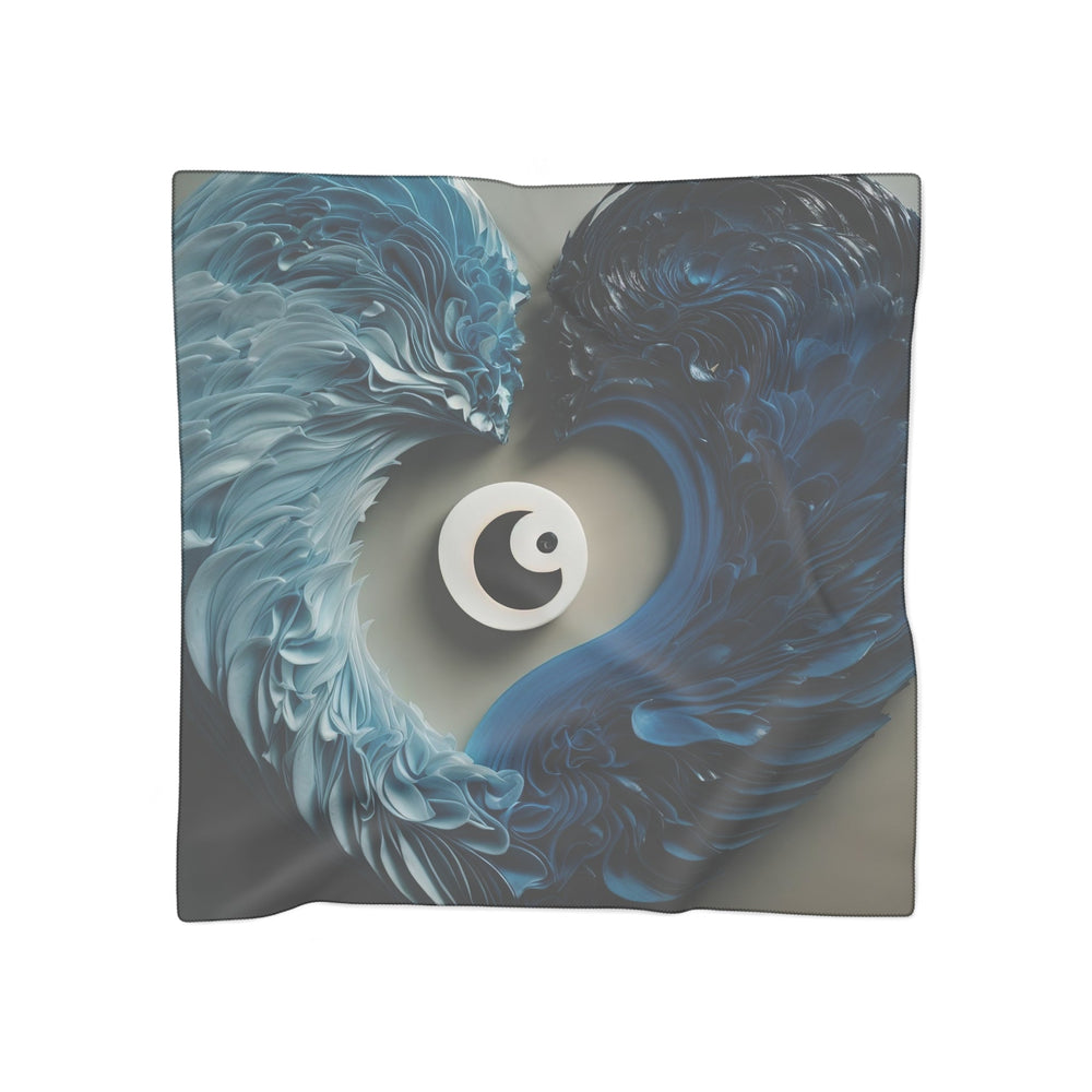 Yin Yang Harmony - Poly Scarf - Accessories - g(0D·IO) - Poly voile - 25" × 25" -