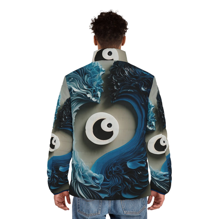 Yin Yang Harmony - Puffer Jacket - All Over Prints - g(0D·IO) - S - Black zipper -