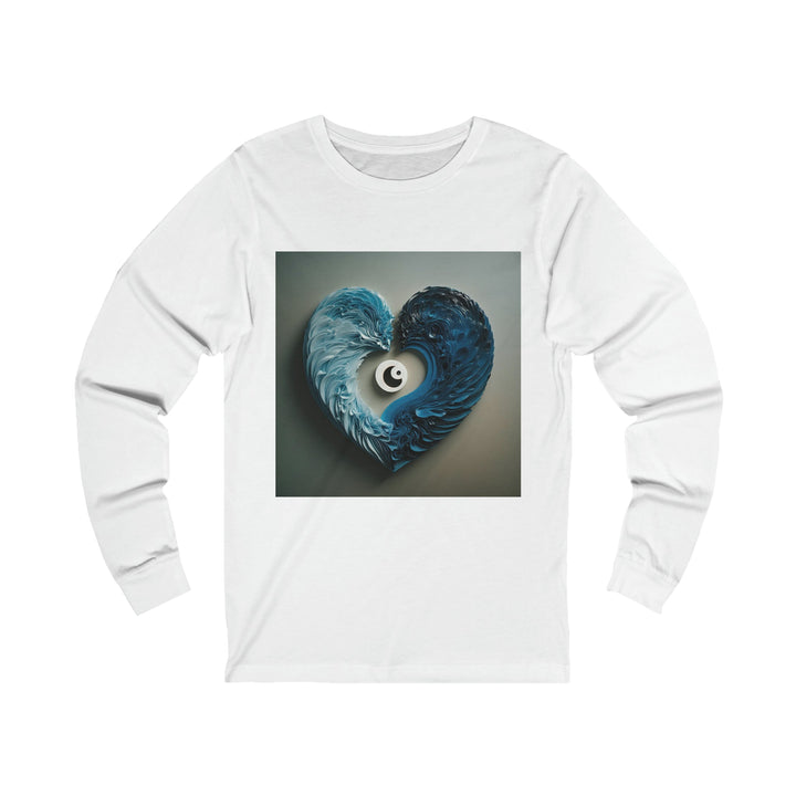 Yin Yang Harmony - Unisex Jersey Long Sleeve Tee - Long-sleeve - g(0D·IO) - S - White -