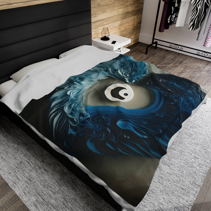 Yin Yang Harmony - Velveteen Plush Blanket - All Over Prints - g(0D·IO) - 30" × 40" - -